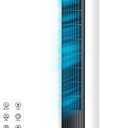 ZAFRO Tower Fan for Bedroom, 26 ft/s Velocity Fans that Blow Cold Air | 28dB Floor Fan, 4 Modes 6 Speeds, 90° Oscillating, Remote & LED Touch Control, 12H Timer, 37 inch Standing Fan, Black+White