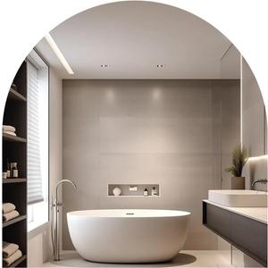 Arched Mirrors for Wall Decor, 12 x 12 Inch Bathroom Mirror Self Adhesive Glass Mirror Tiles High Clear Frameless Wall Mirrors for Decor Living Room,Entrance, Bedroom