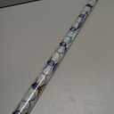 Countewol Frosted Privacy Window Film Stained Glass Style Adhesive-Free Residue-Free Reusable Easy to Install with Tools (Frosted StainFlair, 35.4 x 78.7 in)