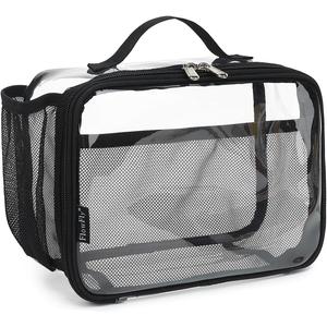 FlowFly Kids Lunch box Insulated Soft Bag Mini Cooler Back to School Thermal Meal Tote Kit for Girls, Boys,Clear