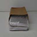 Hoolerry 4 Pcs Hard Clear Zipper Case Makeup Bags Plastic Pencil Pouch Transparent Storage Box Containers for Cosmetics, Snacks, Building Blocks, Puzzles(White,13.8 x 11.8 x 2 in)