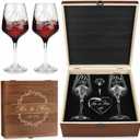 Wedding Gifts for Couples 2026 Mr and Mrs Engraved Wine Glasses Engagement Gift for Newlywed Bachelorette Bridal Shower Gifts for Bride and Groom Present for Bride To Be His and Hers