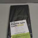 Pureegg Plastic Table Cloth Disposable 10 Pack, 54 x 108 Inch Table Cloths, Halloween Party Decorations, Summerween Decor, Halloween Tablecloths, Rectangle, Plastic Cover, Leakproof & Sturdy, Black