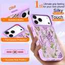 Magnetic for iPhone 17 Pro Case (2025), [Military Grade Drop Protection] [Compatible with MagSafe] Shockproof Slim Translucent Matte Anti-Slip Women Girls Men Phone Cover, Light Purple