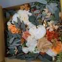 Artificial Wedding Arch Flowers Kit(Pack of 2) for Wedding Arch, Bridal Shower, Ceremony and Reception Backdrop Decoration (Caramel & White)