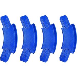 K TOMOTO 45 Degree Curved Track Pieces Compatible with Hot Wheels, Banked Turn Racetrack Connector, 4 Packs