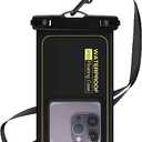 Waterproof Phone Pouch 7.2'', IPX8 Floating Underwater Cellphone Dry Bag Case Holder for iPhone 15 14 13 12 11 Pro Max XS Plus X Samsung, Phone Protector for Vacation Beach Swimming Surfing Skiing