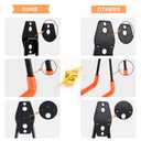 AOBEN Garage Hooks Heavy Duty, Steel Garage Storage Hooks, Utility Tool Hangers and Combinable Wall Mount Garage Hooks for Organizing Ladder, Hold Chairs, Heavy Tools (Medium U, 4 Pack)