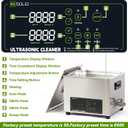 U.S. Solid 6L Ultrasonic Cleaner, 110V AC, 28/40kHz Dual-Frequency Digital Ultrasonic Cleaning Machine with Heater, Timer, and Degas Function
