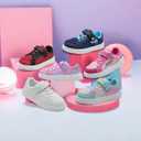 IceUnicorn Kids Girls Sneakers Lightweight Causal Walking Shoes Low Top Elastic Lace Sneaker with Hook and Loop(Toddler/Little Kid/Big Kid) (Rainbow)