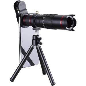 26X Zoom Mobile Phone Telescope Lens Optical Telephoto Camera Lens with Tripod Holder HD Telescope Universal Mobile Phone Lens