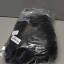 Furhaven Replacement Donut Dog Bed Cover Plush Long Faux Fur Calming Cuddler, Machine Washable - Black, Large