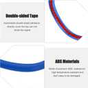 Voodonala for Challenger Dash Trim Dashboard Decoration Blue Accessories for Dodge Challenger 2015-2022 (Blue,ABS,1PC)