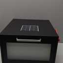 Black Post Mount Mailbox - 2 Lighting Modes Solar House Numbers Light Infrared Sensor Illuminated at Night - Iron Address Numbers Mail Box Outdoor