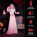 Haunted Hill Farm 5.5-Ft. Double Face Bride Halloween Animatronic