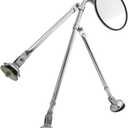 GG Grand General 33323 Tripod Fender Mount 8 Convex Mirror Set for Trucks, Buses, Utility Vehicles and More (Stainless Steel)