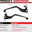 Fits for Harley Sportster XL 883 1200 2014-2023 Brake Clutch Levers Hand Lever Control Hand Lever Replacement Accessories Parts Black