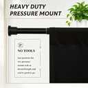 GloryHole Doorway Tension Rod Glory Hole Kit Door Adjustable Height, 31.5"W x 68.9"L