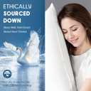 LIANLAM Luxury Canadian White Goose Down Pillow Set of 2-(1 Pack, 21"x31")