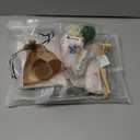 Yoquare Mini Zen Garden, White Sand, 10" x 7" Rectangular Plastic Tray with Meditation Accessories