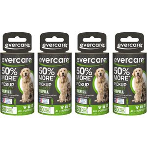 Evercare Pack of 4 Pet Extreme Stick Plus Lint Roller Refill Rolls
