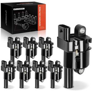 A-Premium Ignition coil Pack Compatible with Chevrolet Silverado 1500/Corvette 2014-2019, Tahoe/Suburban 2015-2019, Camaro & GMC Sierra 1500 2014-2019, Yukon & Cadillac Escalade, CTS 8-PC Set