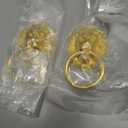 6 Inch Lion Head Knocker, 2 Pack Classical Decorative Front Door Knocker Pull Handle with Mounting Screws (2, Chrome)