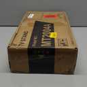 Rfiver Mobile TV Stand for 23-60 Inch LCD LED Flat/Curved Panel Screen TVs up to 88 lbs, Rolling TV Stand with Adjustable Shelf & Tilt, Portable Floor Stand on Wheels for Bedroom, Living Room, Office (Black)