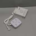 Surge Protector Power Strip - YISHU 8 Widely Outlets with 2 USB-C(PD 30W) and 2 USB-A Ports, 3 Side Outlet Extender with 6Ft Flat Plug Extension Cord, Wall Mount, Desk USB Charging Station, ETL,White