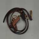 KOMHPS Purse Straps Replacement, Leather Handbag Crossbody Shoulder Strap Adjustable for Longchamp Bag Women(Cognac Gold)