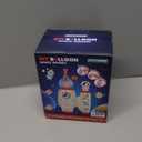 PINSHILE DIY Space Magic Balloon Craft Kit, Sticker Decorated Balloons Toy for Kids, Rocket Air Pump Fun with Balloon Monster Pals, DIY Creative Activity, Birthday Gifts for Girls Boys Ages 3+ (Off-white)