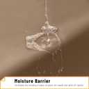 Arotive Shower Curtain for Bathroom, Beige and White Ombre Fabric Shower Curtain Sets with 12 Hooks, Waterproof & Machine Washable, 72x72 Inches