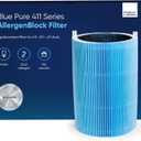 Blueair Blue Pure 411 Series AllergenBlock Filter, Genuine Replacement, Blue Pure 411 Auto Series AllergenBlock Filter Fits 411, 411+ and 411Auto
