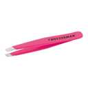 Tweezerman Mini Slant Tweezer - Tweezers for Eyebrows, Travel Tweezers for Eyebrows, Facial Hair (Neon Pink)