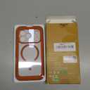 Miracase Magnetic for iPhone 17 Pro Case 6.3" [Compatible with MagSafe] Full-Body Phone Case with Built-in Glass Screen Protector & Camera Control, Drop Proof iPhone 17 Pro Cover, Orange