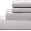 UGG Queen Sheet Set 4-Piece Luxury Cooling Sheets Deep Pockets Premium Bedding with 2 Pillow Shams Hypoallergenic Machine Washable Soft Lightweight Bed Set for Bedroom, Queen, Stone Grey (Hedi)