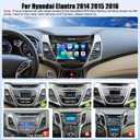 SIXTOP 4G+64G Android Car Stereo Radio for Hyundai Elantra 2014-2016 Wireless CarPlay Android Auto Bluetooth 5.0 GPS 9 Inch Touch Screen1280*720 FM/RDS WiFi 32EQ SWC AHD Backup Camera