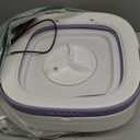 Portable Washing Machine, 12L Upgraded Mini Washing Machine With Spin Basket, Foldable Washer Cleaning for Underwear, Baby Clothes Socks and Small Items, Small Washer for Apartments, Dorm,RV (Purple)