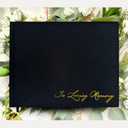 Funeral Guest Book for Memorial Service - In Loving Memory Celebration of Life Guest Book for Memorial Service with Matching Share a Memory Table Stand - 250 Guest Entries with Name & Address (Black)