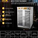 5-Shelf Electric Catering Hot Box Food Warmer Accommodating up to (10) 15" Pizza Boxes, Countertop Heated Holding Cabinet for Pretzels, Warming Machine for Home Commercial Use, 120V 600W