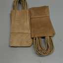 BagDream 50 Pack 3.5x2.4x6.7 Inches Small Kraft Paper Gift Bags with Handles Bulk Mini Party Favor Bags Candy Bags 100% Recyclable Brown Paper Bag