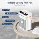 Portable Air Conditioners, Mini Air Conditioner, Personal Air Conditioner, AC Unit Cooling Fan with Remote Control, 3 Speed, 3 Mist, 7 Light,1-3H Timer, Evaporative Air Cooler Fan for Bedroom Office