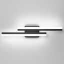 PRESDE 24 Inch LED Vanity Light Bar, Modern Black Bathroom Light Fixtures Over Mirror Dimmable