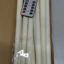 12 Pcs Flameless Taper Candles with Remote Timer, 11" Long Battery Operated Taper Candles, Flickering 3D Flame, Plastic Fake LED Candlesticks for Home Wedding Party Holiday Decor, Ivory