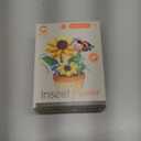 Mini Flower Bonsai with Cute Insects Sunflower bee - DIY Potted Plant Building Blocks for Kids and Adults, Botanical Collection Decor Toy