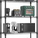 Xcity Storage Shelves, 5 Tier Heavy Duty Metal Shelving Unit, 2000 LBS Adjustable Steel Wire Shelf for Commercial, Pantry, Kitchen, Garage, 14" D x 30" W x 60" H, Black
