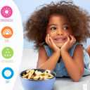 Elk and Friends Stainless Steel Bowls with Silicone Sleeve for Babies & Toddlers | Lids Included | Stay Put Suction | Cereal & Snack Bowls | 4 Pack
