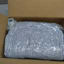 Dog Car Seat for Small Dogs, Portable Puppy Car Seat of Easy Installation, Fashionable Pet Carrier Bag with Large Pockets, Machine Washable Dog Booster Seat (Striped Blue)