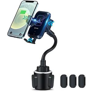 Amazon.com: Piosoo Wireless Car Charger-Cup Holder Phone Mount,Automatic Infrared Smart Sensor Clamping Qi 15W Fast Universal Adjustable Cell Phone Wireless Charging Air Vent Cradle : Cell Phones & Accessories