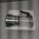 SIXAQUAE Stovetop Espresso Maker, Crystal Glass-top & Stainless Steel Espresso Moka Pot,Classic Italian coffee maker360ml